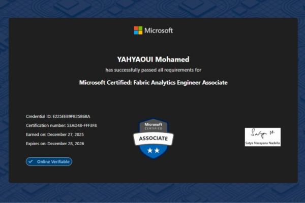 Certification DP-600 Tunisie